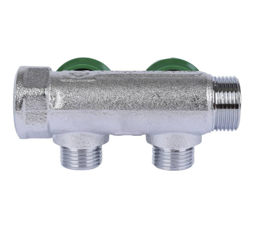 Коллектор регулирующий STOUT 3/4 2 отвода 1/2 плоское уплотнение SMB-6849-341202