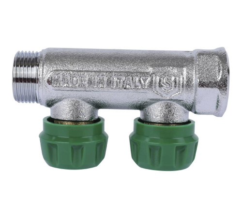 Коллектор регулирующий STOUT 3/4 2 отвода 1/2 плоское уплотнение SMB-6849-341202
