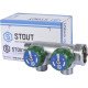 Коллектор регулирующий STOUT 3/4 2 отвода 1/2 плоское уплотнение SMB-6849-341202