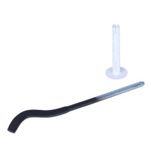 Кронштейн с дюбелем Global 170 мм антрацит (cod.07) A025ME17007