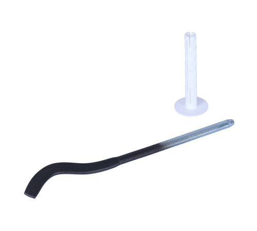 Кронштейн с дюбелем Global 170 мм антрацит (cod.07) A025ME17007