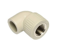 Колено PPR Wavin Ekoplastik 90° 25 мм x 1/2 внутренняя резьба SKOI02520E