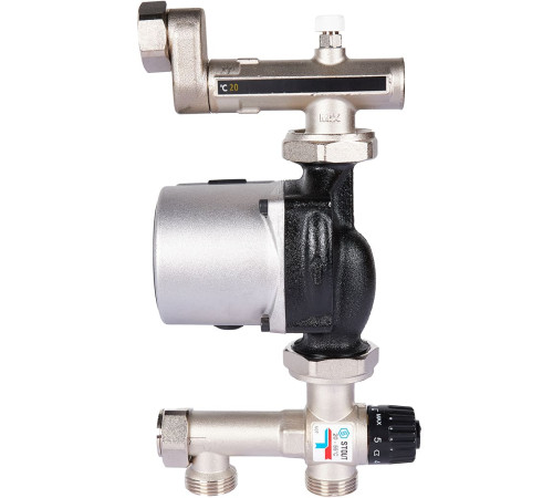 Насосно-смесительный узел STOUT SDG-0120 20-55°C с насосом Grundfos UPSO 25-65 130 мм SDG-0120-005011