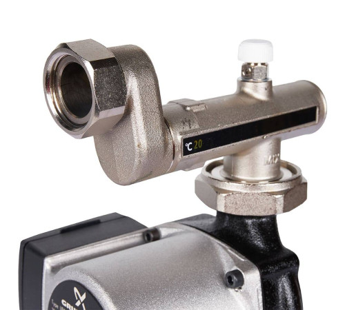 Насосно-смесительный узел STOUT SDG-0120 20-55°C с насосом Grundfos UPSO 25-65 130 мм SDG-0120-005011