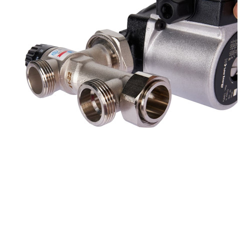Насосно-смесительный узел STOUT SDG-0120 20-55°C с насосом Grundfos UPSO 25-65 130 мм SDG-0120-005011