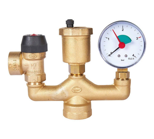 Группа безопасности котла STOUT 1 до 50 кВт без теплоизоляции SVS-0040-015025