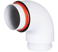 Отвод дымохода утепленный ROMMER 80/100 мм 90° RCA-0080-800090