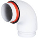 Отвод дымохода утепленный ROMMER 80/100 мм 90° RCA-0080-800090