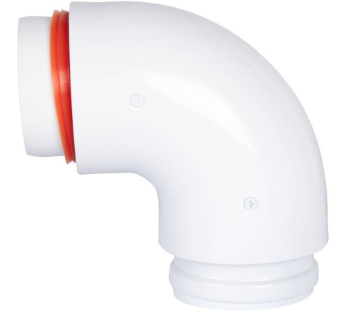Отвод дымохода утепленный ROMMER 80/100 мм 90° RCA-0080-800090