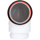 Отвод дымохода утепленный ROMMER 80/100 мм 90° RCA-0080-800090