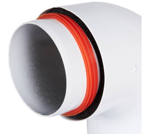 Отвод дымохода утепленный ROMMER 80/100 мм 90° RCA-0080-800090