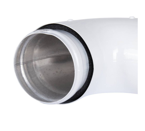 Отвод дымохода утепленный ROMMER 80/100 мм 90° RCA-0080-800090