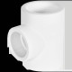 Тройник переходной Pro Aqua PP-R 50x40x50 мм белый PA14552P