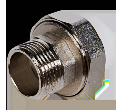 Муфта комбинированная разъемная Pro Aqua PP-R 32x1 НР Белая PA21018