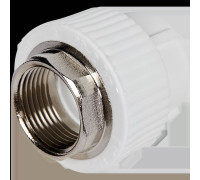 Муфта комбинированная Pro Aqua PPR под ключ ВР 32х1 белая PA22518P