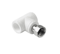 Тройник PRO AQUA PP-R 32 мм x 1 1/4 с накидной гайкой белый PA29119