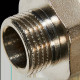 Переходник STOUT под ключ ВН никелированный 1/2x3/8 SFT-0073-001238