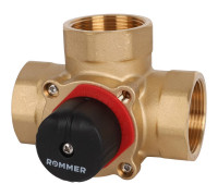 Клапан смесительный трехходовой ROMMER 1 1/2 Kvs 25 RVM-0003-025040