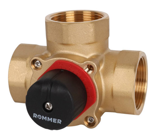 Клапан смесительный трехходовой ROMMER 1 1/2 Kvs 25 RVM-0003-025040