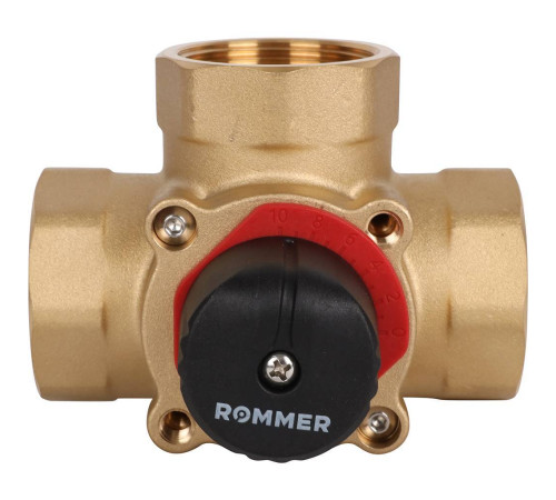 Клапан смесительный трехходовой ROMMER 1 1/2 Kvs 25 RVM-0003-025040
