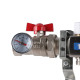 Коллектор из нержавеющей стали в сборе без расходомеров ROMMER 10 выходов RMS-3210-000010
