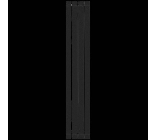 Радиатор алюминиевый STOUT Oscar 1800 4 секции боковое подключение черный SRA-0110-18000704