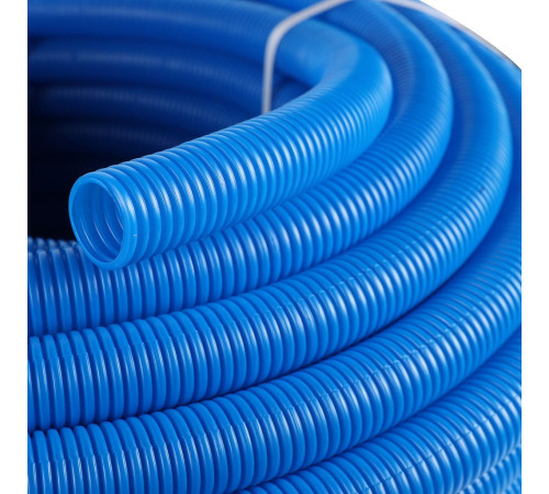 Труба гофрированная STOUT ПНД 28 мм синяя для труб 20 мм SPG-0001-502820