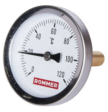 Термометр биметаллический аксиальный ROMMER 63/50 мм 1/2 0-120 °C RIM-0001-635015