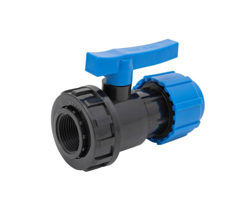 Кран шаровой компрессионный Политэк разъемный 25 мм х 3/4 ВР 554222534