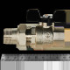Кран шаровой полнопроходной с американкой STOUT SVB-0007 3/4 ВР/НР ручка бабочка SVB-0007-200020