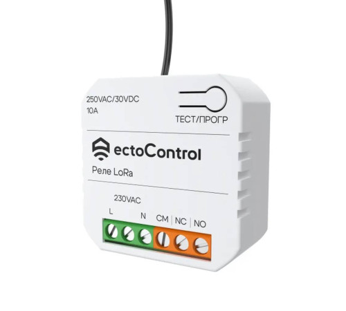 Беспроводное реле ectoControl 10 А LoRa ec01079