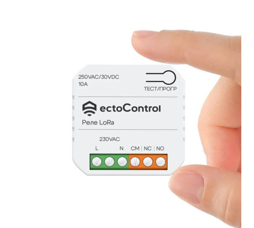 Беспроводное реле ectoControl 10 А LoRa ec01079