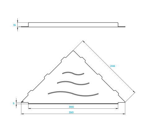 Полка для ванной RGW MT-12W 49279912-01