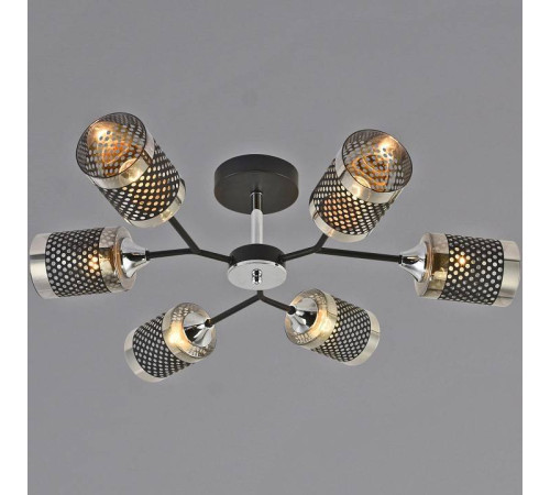 Люстра на штанге Reluce 01405-1 01405-3.3-06B BK+CR