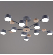 Люстра на штанге  03758-0.3-10 GREY+WOOD GX53