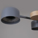 Люстра на штанге 03758-0.3-10 GREY+WOOD GX53