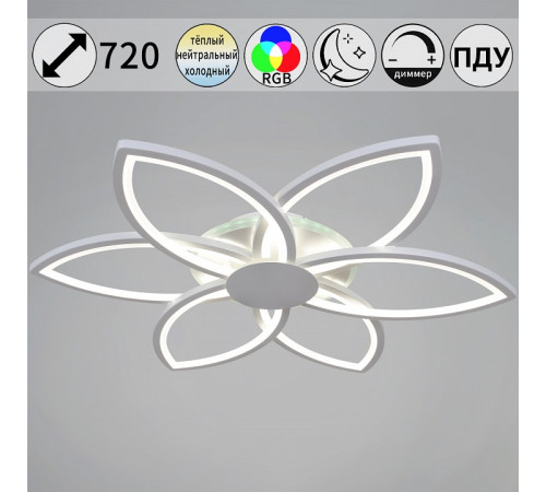 Потолочная люстра 09877-0.3-06B WH (RGB)