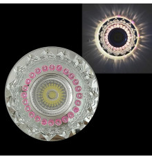 Встраиваемый светильник  22039-9.0-001PL MR16+LED3W CL/PK