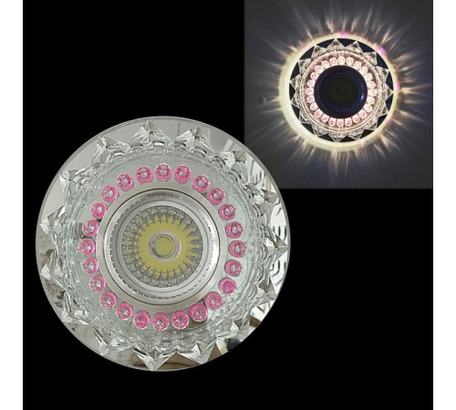 Встраиваемый светильник 22039-9.0-001PL MR16+LED3W CL/PK