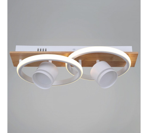 Накладной светильник 29560-0.3-2+2 WH+WOOD