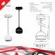 Подвесной светильник Reluce Technical 53015-0.9-001CT GX53 BK
