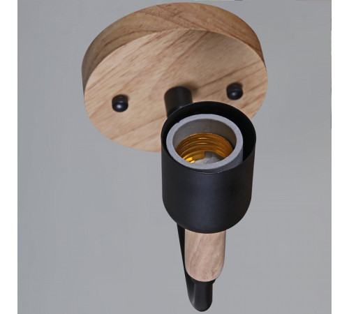 Бра Reluce 99960-0.2-01 BK+WOOD