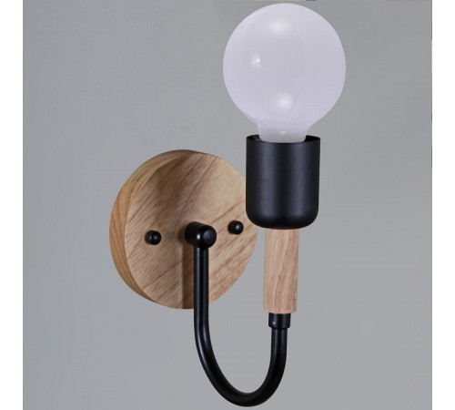 Бра Reluce 99960-0.2-01 BK+WOOD