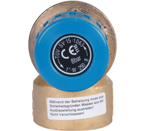 Предохранительный клапан для систем водоснабжения Watts SVW 1 8 бар 10004751