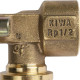 Угольник настенный REHAU RAUTITAN RX+ 20-Rp 1/2 с коротким нарезным патрубком 14563591001