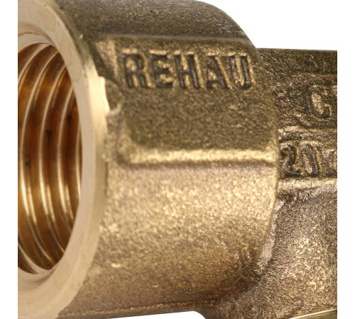 Угольник настенный REHAU RAUTITAN RX+ 20-Rp 1/2 с коротким нарезным патрубком 14563591001