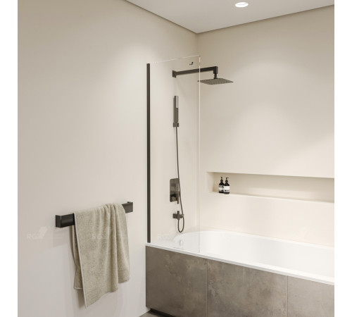 Шторка на ванну RGW SC-056-8B 500 мм профиль черный 35110562850-14