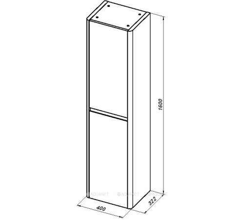 Пенал Allen Brau GRAVITY 40 белый матовый 1.370020.WM