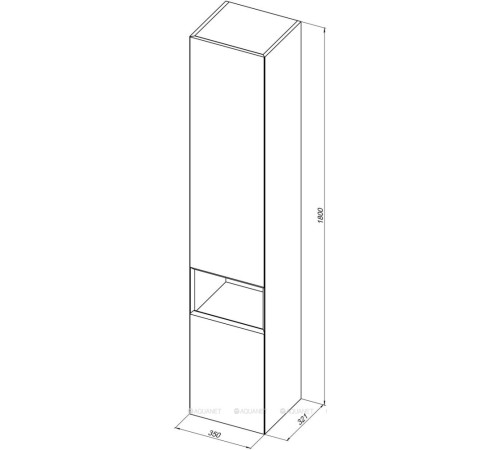 Шкаф-пенал Allen Brau Infinity 35 R white matt 1.21009.WM