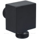Водорозетка Paffoni LEVEL квадрат 40х40 мм 1/2 черный матовый ZACC238NO